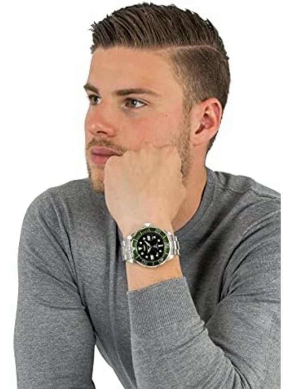 Stainless Steel Pro Diver Automatic Watch for Men - Water Resistant, Stylish - Picture 5 of 6
